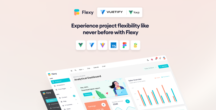 Flexy Vuejs Admin Dashboard Template