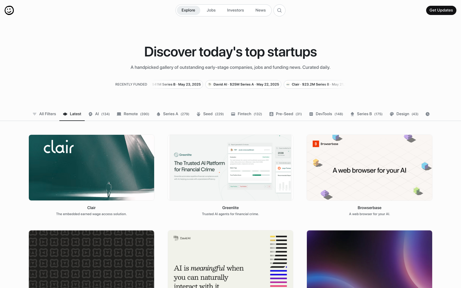 Top Early-Stage Startups in 2025 | startups.gallery