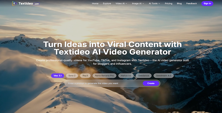 Textideo -- AI Video Generator
