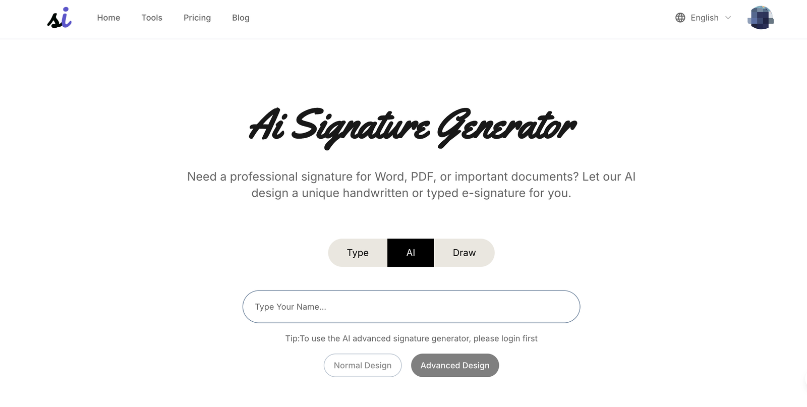 AI Signature Generator image